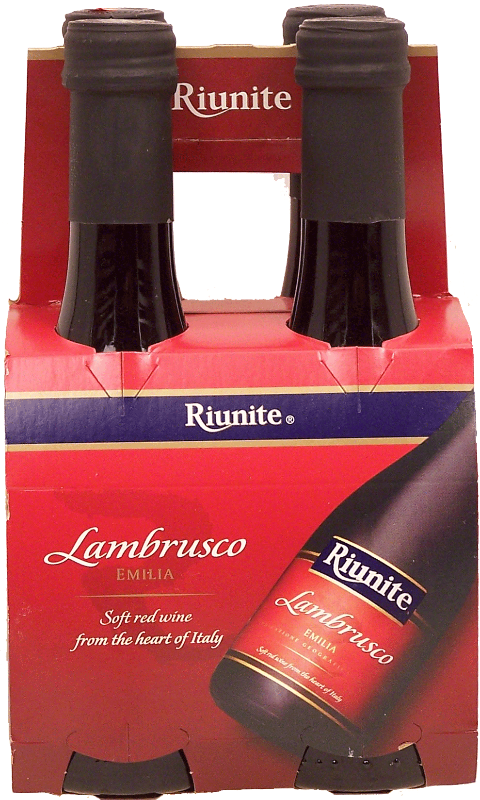 Riunite Lambrusco soft red wine from Italy, 8% alc. by vol., 187-ml single serve Full-Size Picture